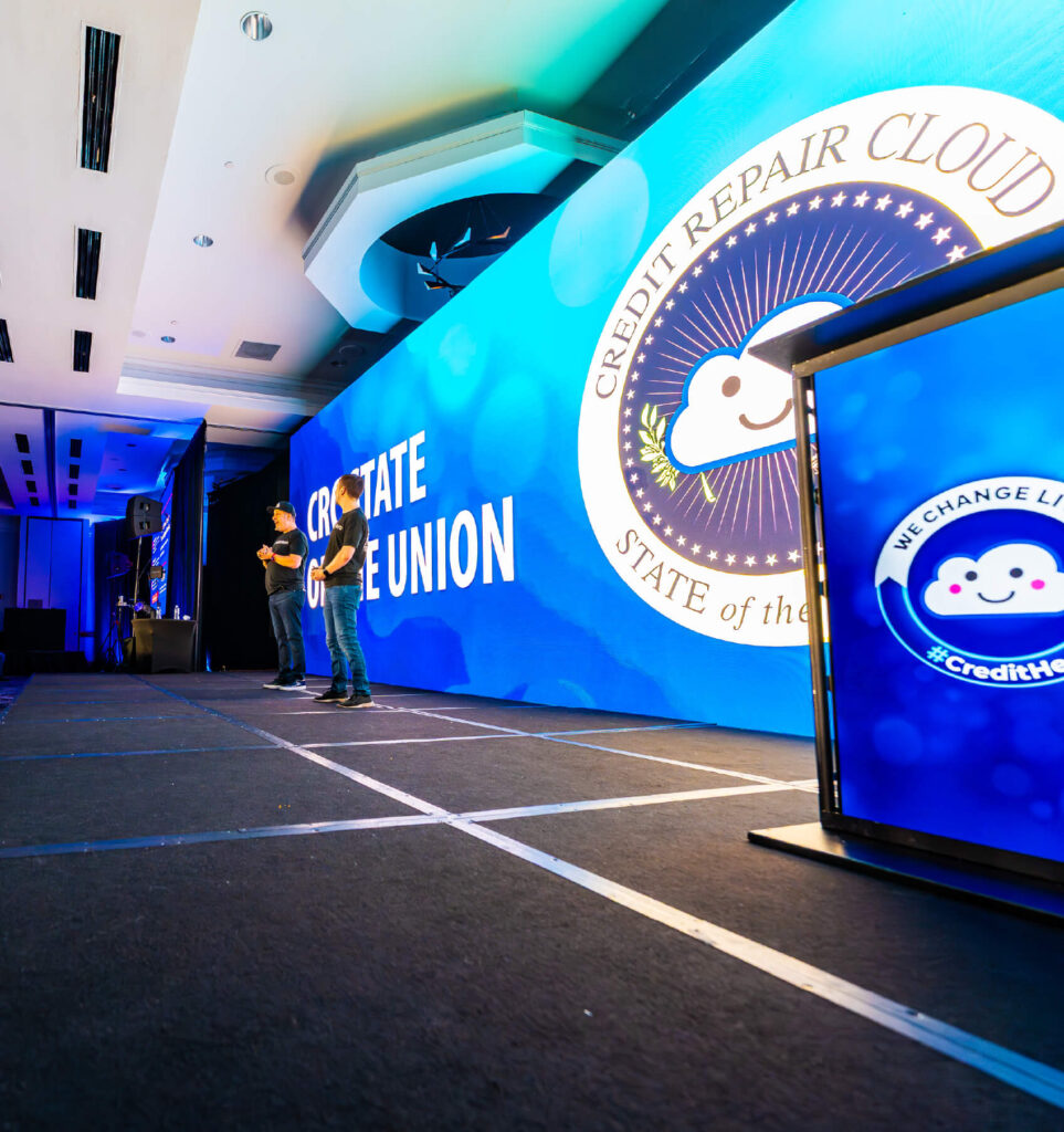 Stage backdrops & lectern